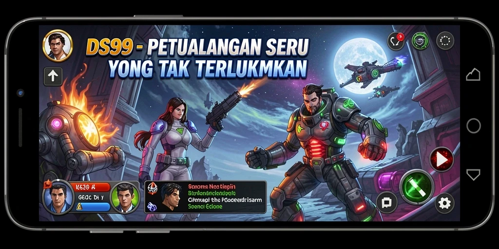 Tampilan gameplay DS99 yang menegangkan dan menarik.