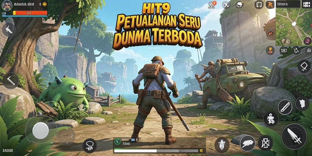 Tampilan gameplay HIT9 yang memukau di dunia terbuka.