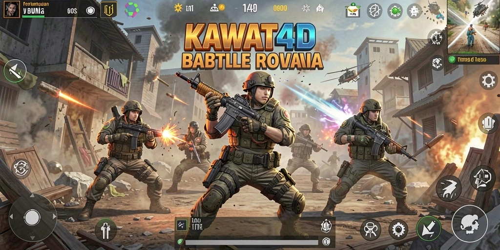 Tampilan seru dari pertempuran intens di KAWAT4D.