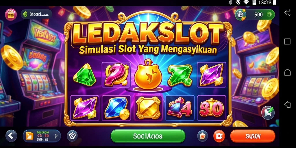 Tampilan gameplay LEDAKSLOT yang seru dan menarik.