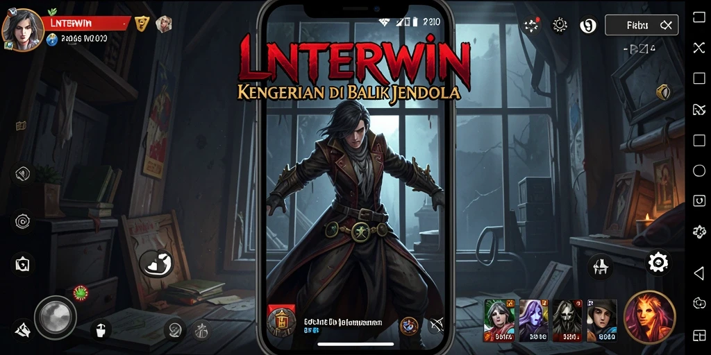 Screenshot gameplay LNTERWIN yang mencekam dan penuh ketegangan.