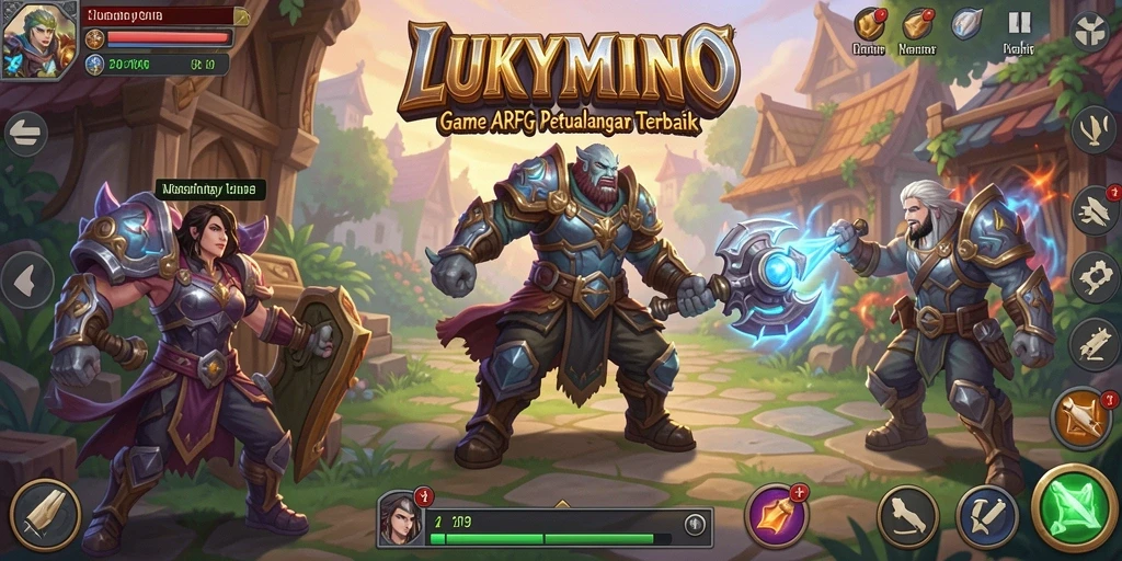 Gameplay mendebarkan dalam dunia fantasi LUKYMINO.