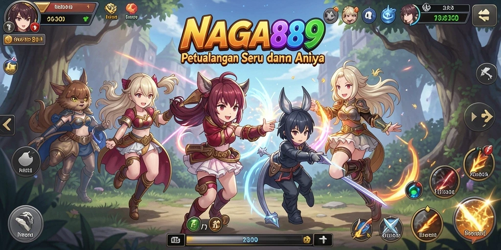 Screenshot NAGA889 menampilkan aksi seru dalam dunia Anime.