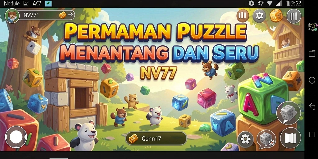Tampilkan gameplay menarik NV77 dengan berbagai teka-teki seru.