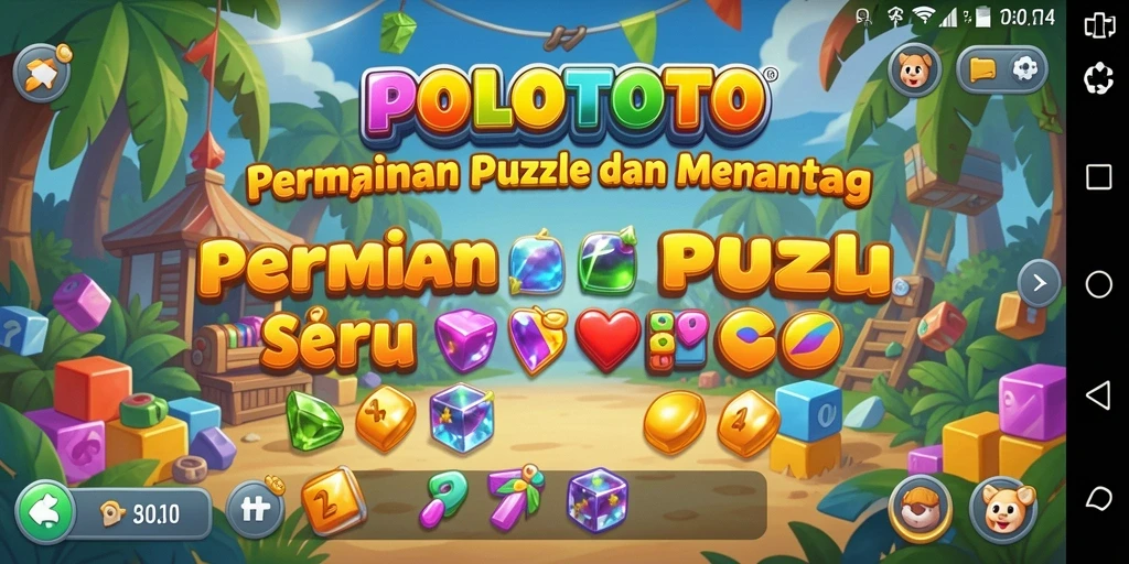 Tampilan gameplay POLOTOTO yang menantang dan memikat.