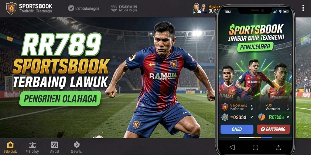 Tampilan utama screenshot RR789 yang menggambarkan fitur taruhan olahraga.