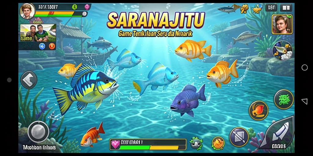 Screenshot menampilkan permainan Tembak Ikan yang seru.