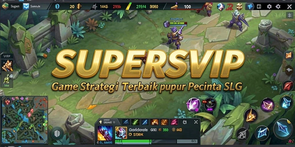 Tangkapan layar gameplay SUPERSVIP yang menegangkan dan strategis.