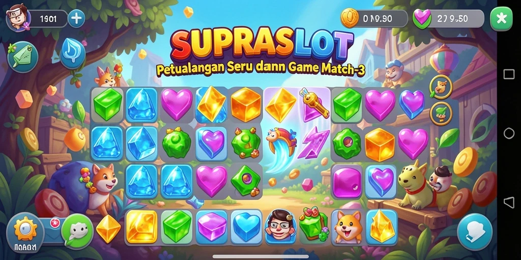 Tampilan gameplay seru dari SUPRASLOT yang penuh tantangan.