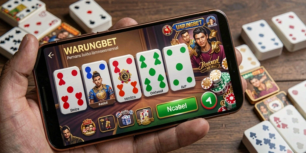 Tangkapan layar gameplay <strong>WARUNGBET</strong> yang menampilkan aksi seru permainan Domino.